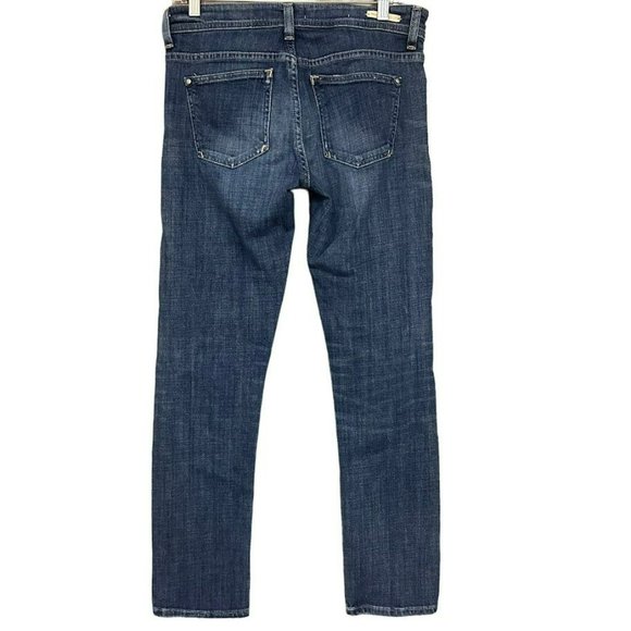 Anthropologie Pilcro and The Letterpress Striped Patch Knee Skinny Jeans Womens - Picture 2 of 5